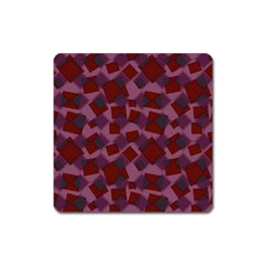 Illustration Art Background Pattern Texture Design Square Magnet by danenraven