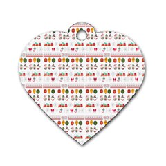 Christmas Holiday Xmas Winter Dog Tag Heart (two Sides) by danenraven