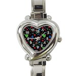 Happy New Year Christmas Xmast Background Heart Italian Charm Watch Front