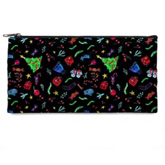 Happy New Year Christmas Xmast Background Pencil Case by danenraven