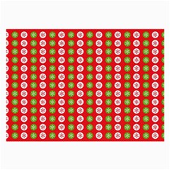 Illustration Festive Pattern Christmas Holiday Large Glasses Cloth (2 Sides) by danenraven