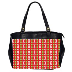 Illustration Festive Pattern Christmas Holiday Oversize Office Handbag (2 Sides) by danenraven