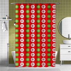 Illustration Festive Pattern Christmas Holiday Shower Curtain 48  X 72  (small)  by danenraven