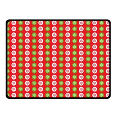 Illustration Festive Pattern Christmas Holiday Double Sided Fleece Blanket (small)  by danenraven