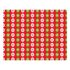 Illustration Festive Pattern Christmas Holiday Double Sided Flano Blanket (large)  by danenraven