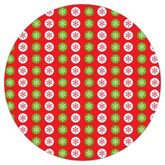 Illustration Festive Pattern Christmas Holiday Round Trivet by danenraven