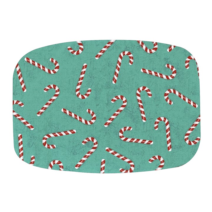 Christmas Candy Cane Background Mini Square Pill Box