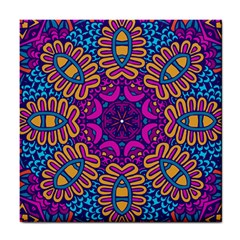 Mandala Fishes Tile Coaster by ConteMonfrey