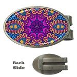 Mandala Fishes Money Clips (Oval)  Front