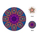 Mandala Fishes Playing Cards Single Design (Round) Front