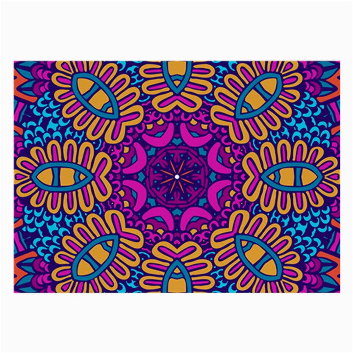 Mandala Fishes Large Glasses Cloth (2 Sides)