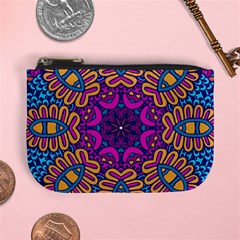 Mandala Fishes Mini Coin Purse by ConteMonfrey