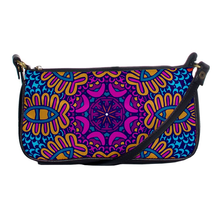 Mandala Fishes Shoulder Clutch Bag