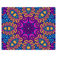 Mandala Fishes Double Sided Flano Blanket (medium) 