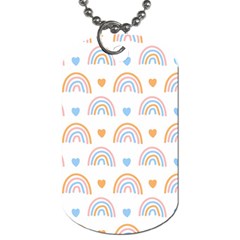 Rainbow Pattern Dog Tag (one Side) by ConteMonfrey