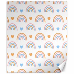 Rainbow Pattern Canvas 8  X 10  by ConteMonfrey