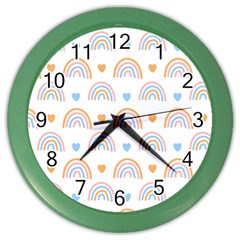 Rainbow Pattern Color Wall Clock by ConteMonfrey