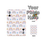 Rainbow Pattern Playing Cards 54 Designs (Mini) Front - Spade2