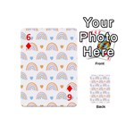 Rainbow Pattern Playing Cards 54 Designs (Mini) Front - Diamond6