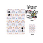 Rainbow Pattern Playing Cards 54 Designs (Mini) Front - Spade8