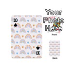 Rainbow Pattern Playing Cards 54 Designs (Mini) Front - Spade10