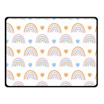 Rainbow Pattern Double Sided Fleece Blanket (Small)  45 x34  Blanket Front