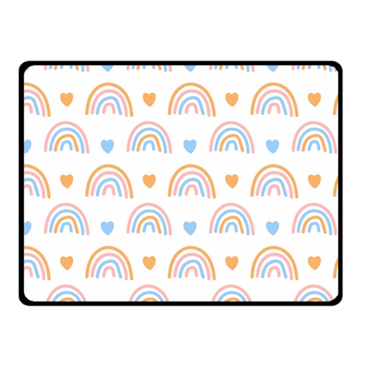 Rainbow Pattern Double Sided Fleece Blanket (Small) 