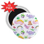 Dinosaurs Are Our Friends  2.25  Magnets (10 pack)  Front