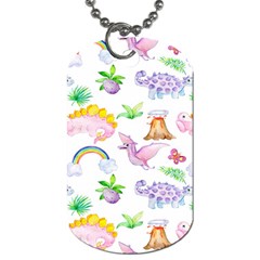 Dinosaurs Are Our Friends  Dog Tag (one Side) by ConteMonfrey