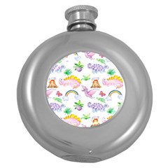 Dinosaurs Are Our Friends  Round Hip Flask (5 Oz) by ConteMonfrey