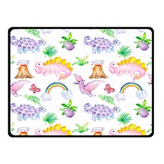 Dinosaurs Are Our Friends  Double Sided Fleece Blanket (small)  by ConteMonfrey