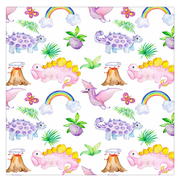 Dinosaurs Are Our Friends  Square Satin Scarf (36  x 36 )