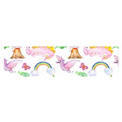 Dinosaurs Are Our Friends  Oblong Satin Scarf (16  X 60 ) by ConteMonfrey