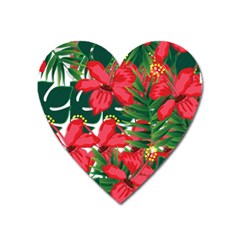 Tulips Design Heart Magnet by designsbymallika