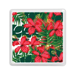 Tulips Design Memory Card Reader (square) by designsbymallika