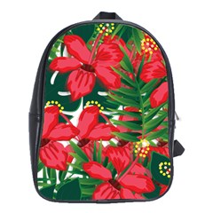 Tulips Design School Bag (xl) by designsbymallika