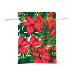 Tulips Design Lightweight Drawstring Pouch (l) by designsbymallika