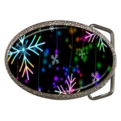 Snowflakes Lights Belt Buckles