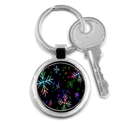 Snowflakes Lights Key Chain (Round)