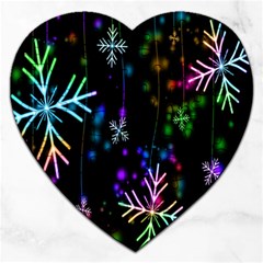 Snowflakes Lights Jigsaw Puzzle (Heart)