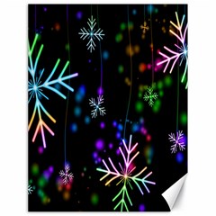 Snowflakes Lights Canvas 18  x 24 