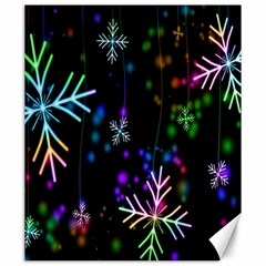 Snowflakes Lights Canvas 20  x 24 