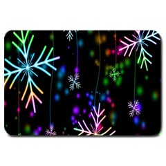 Snowflakes Lights Large Doormat 