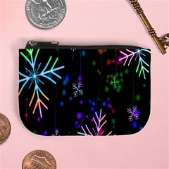 Snowflakes Lights Mini Coin Purse