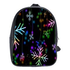 Snowflakes Lights School Bag (Large)