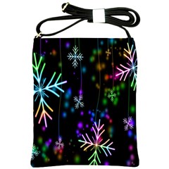 Snowflakes Lights Shoulder Sling Bag