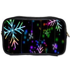 Snowflakes Lights Toiletries Bag (One Side)