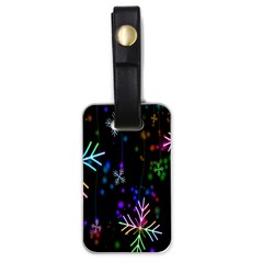 Snowflakes Lights Luggage Tag (one side)