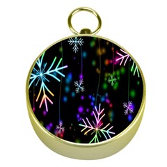 Snowflakes Lights Gold Compasses