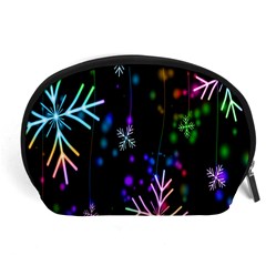 Snowflakes Lights Accessory Pouch (Large)